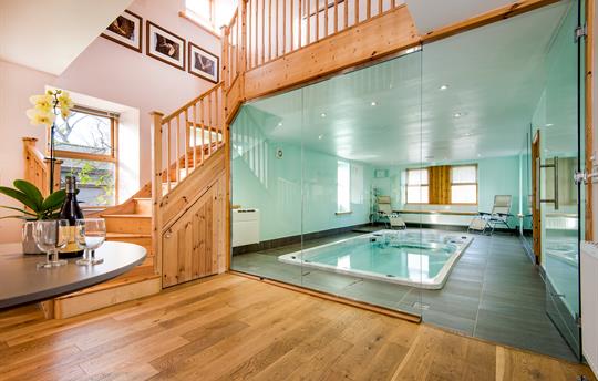 Private pool inside The Retreat Cottage