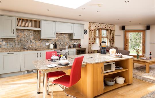 Spacious living kitchen in Gate Lodge