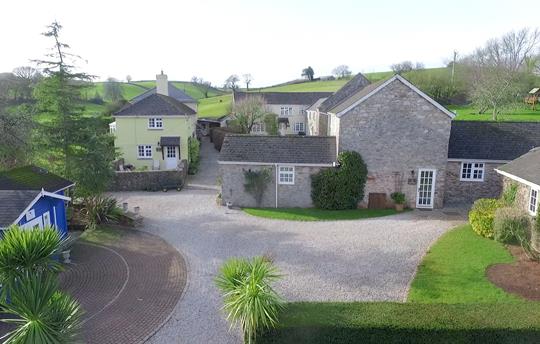 Aerial View of Compton Pool Courtyard