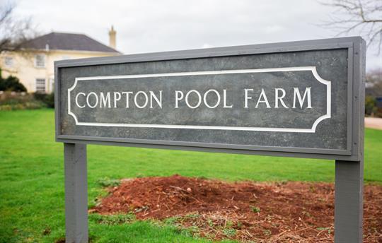 Compton Pool Sign