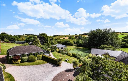 Views of Tennis Court and Beyond