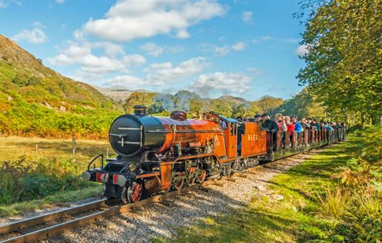 Stunning scenery from the stream train