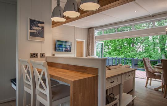 Breakfast bar for a morning coffee