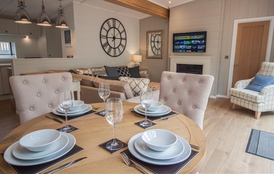 Dining table for 4 in Willow Lodge