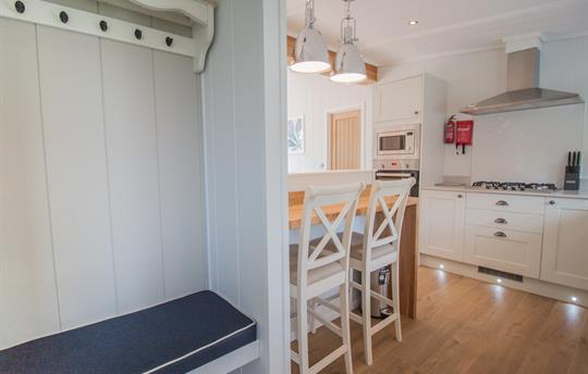 Entrance bootility space with seating