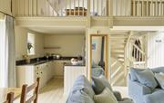 Meavy Kitchen and living with mezzanine level 