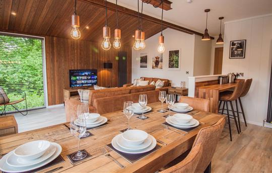 Dining table with seating for 6