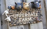 Uppergate Farm sign
