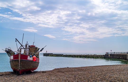 Fishing boat at Hastings