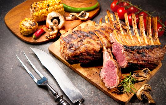 Local Lamb on the barbecue