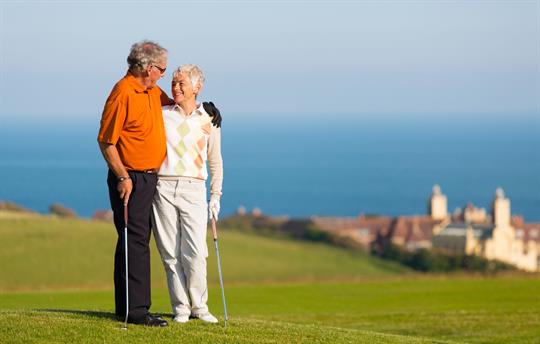 Golfing Couple