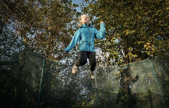 Girl on Trampoline