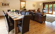 Large, spacious dining and sitting room