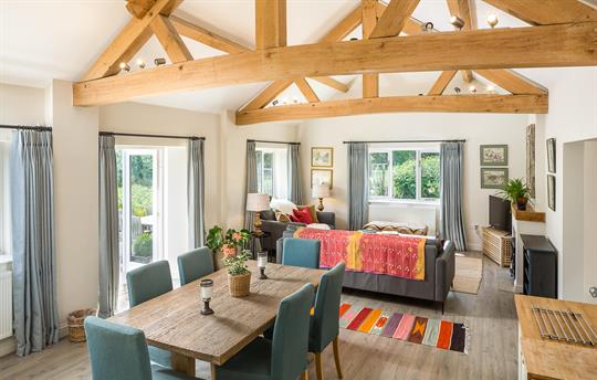 Kitchen, dining and sitting room in the CIder Mill
