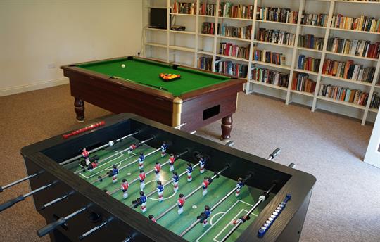 Games Room in the outbuildings at Monnington House