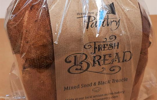 Fresh artisan bread in our welcome pack