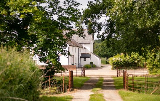 View of Tincleton Lodge from Meadows 