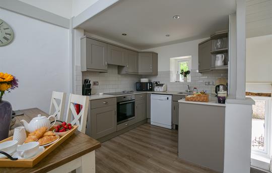 Kitchen and dining area