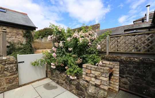 Private garden with built in barbecue