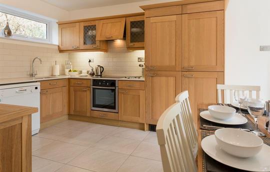 Kitchen and dining area