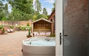 Hot tub and outdoor seating