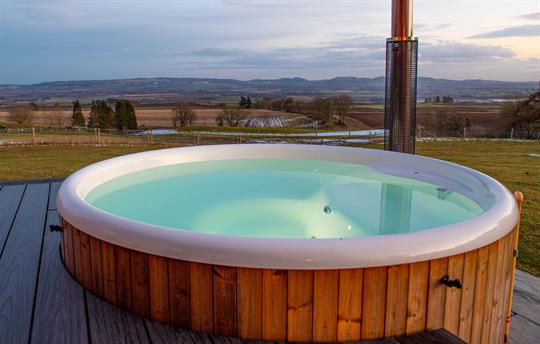 Watch the sunset over the valley