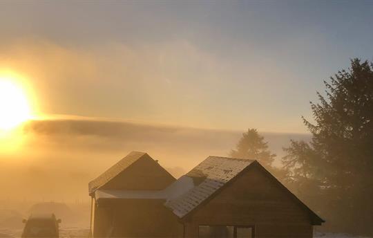 Morning mist above the valley
