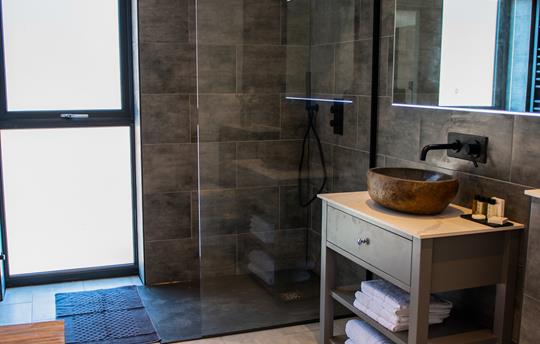 Bathroom with walk in shower