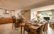 Open plan kitchen dining and family lounge