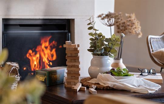 Garden House cosy fire