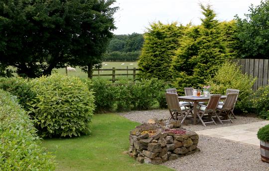 Garden and seating area