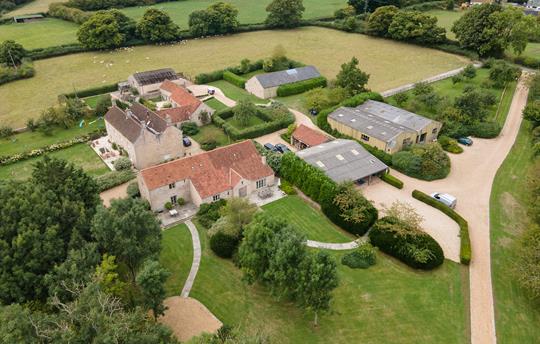 Aerial shot of Lilycombe