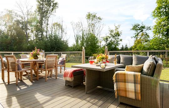 Relax on on the deck and enjoy the view