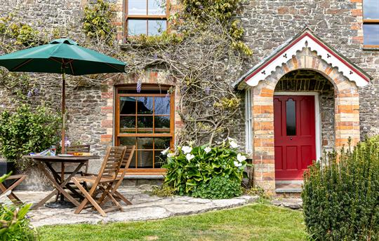 Enclosed garden with patio