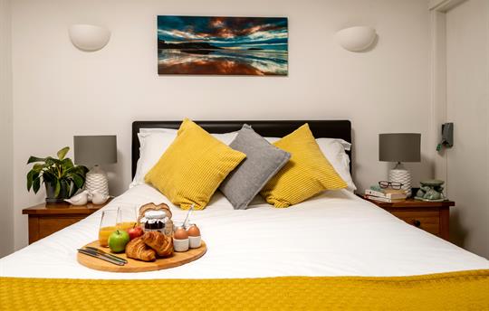 King size bed with hotel quality linen