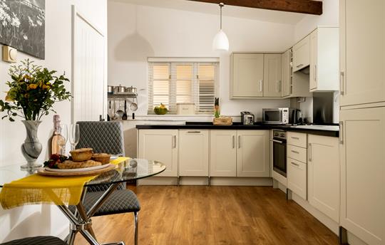 Dining and kitchen area