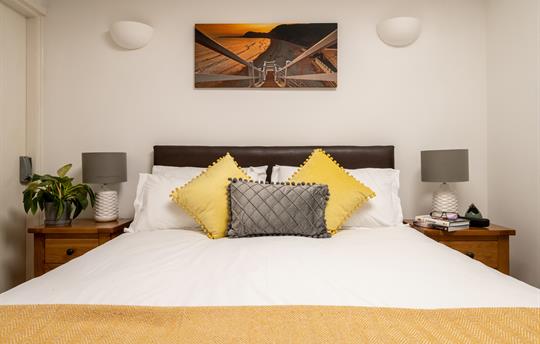 Bedroom 1, with hotel quality bed linen