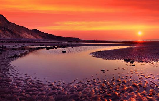 Sunset at Runton beach