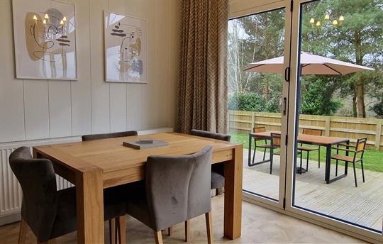 Dining area with views