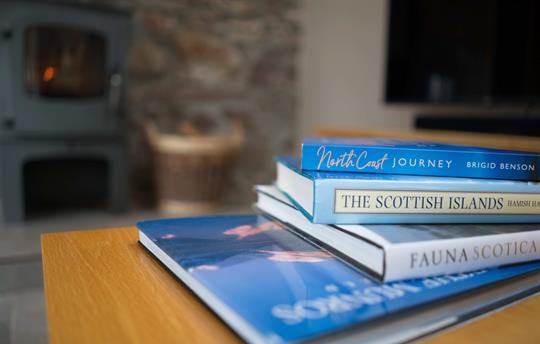 Plenty to read by the fire