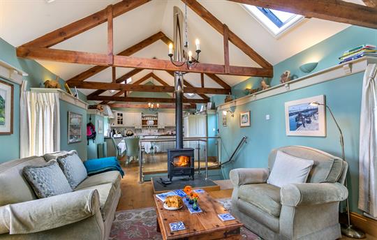 Peace and Plenty living and dining area