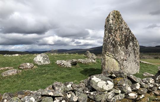 Gask Standing Stone and Ring Cairn