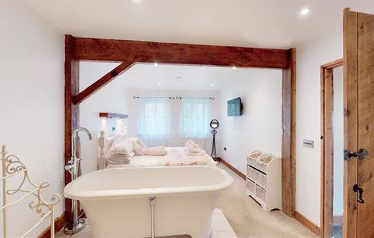  King-size bedroom with bath and dressing area