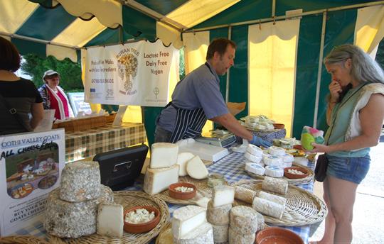 Stall with local Cheese