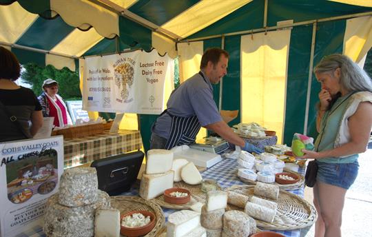 Stall with local Cheese