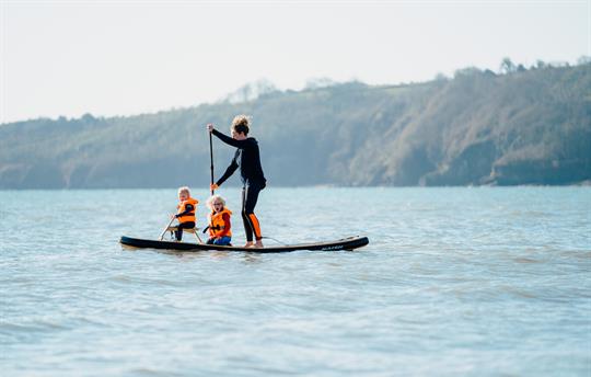 Paddleboarding at Saundersfoot