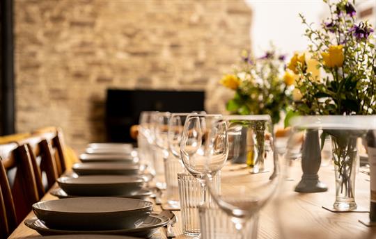 Corn Barn dining for special occasions.