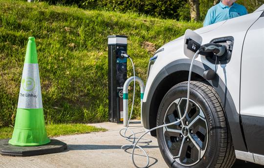 EV charging for each cottage.