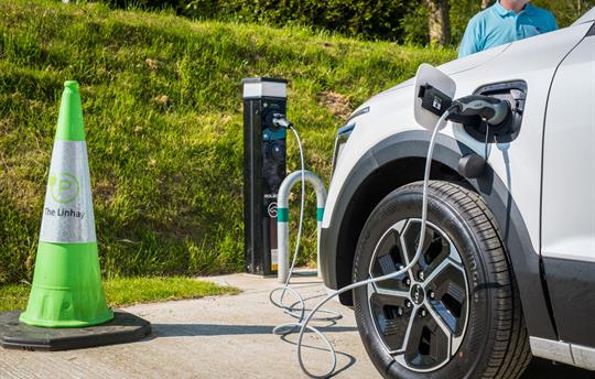 EV charging for each cottage.