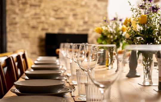 Corn Barn dining for special occasions.